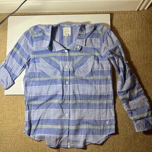 American Eagles Outfitters striped button down shirt in size XS